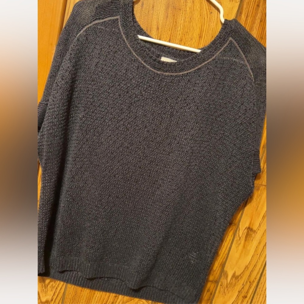 Chico's Dark Gray Crew Neck Sweater
